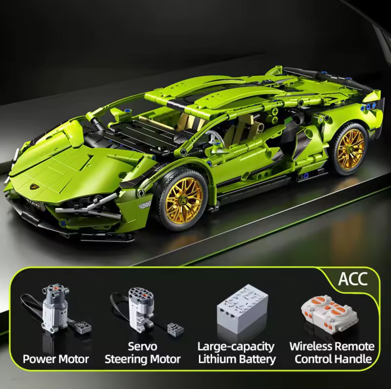 Lego Tech Model 1:14 – Superdeportivo de 1280 piezas