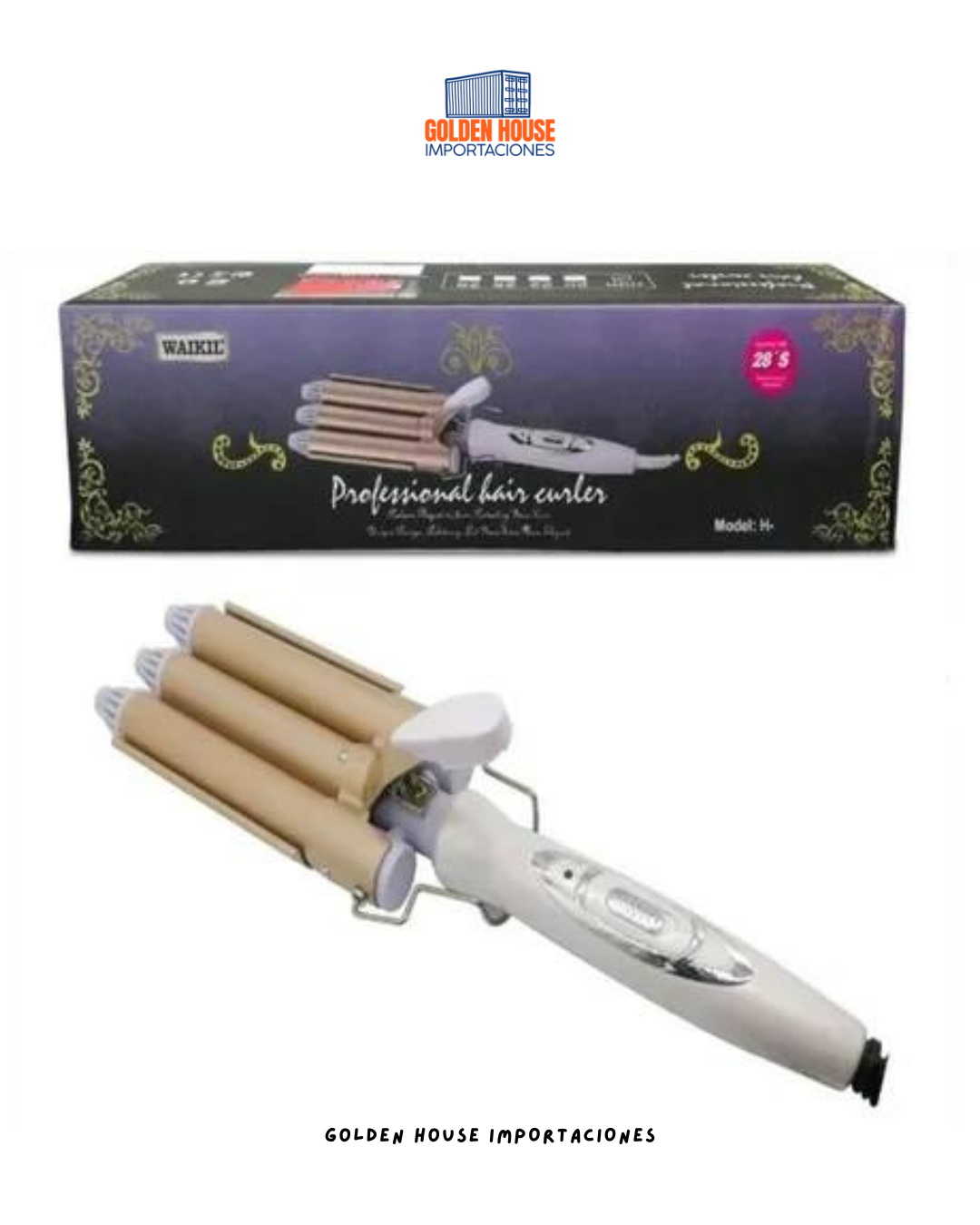 Rizador de Cabello Triple Efecto Profesional – Ondas Definidas y Volumen Natural