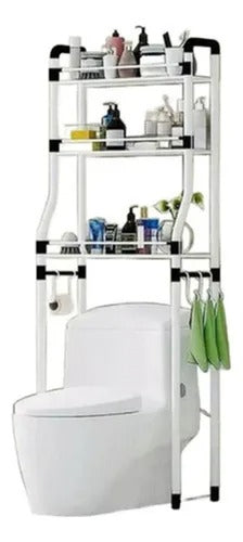 Organizador de Baño Metálico de 3 Niveles – Ahorra Espacio y Mantén el Orden
